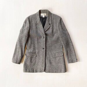 •Vintage• 1990s Rena Rowan Wool Blend Boucle Coat